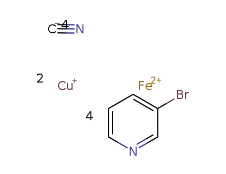 Fe(3-Brpy)2(Cu(3-Brpy)(cyanide)2)2