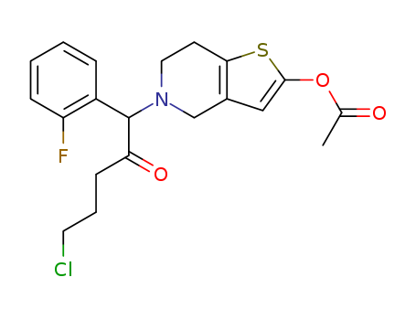 5-(5-Chloro-1-(2-fluorophenyl)-2-oxopentyl)-4,5,6,7-tetrahydrothieno[3,2-c]pyridin-2-yl acetate