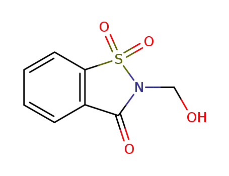 Molecular Structure of 13947-20-1 (N-HYDROXYMETHYLSACCHARIN)