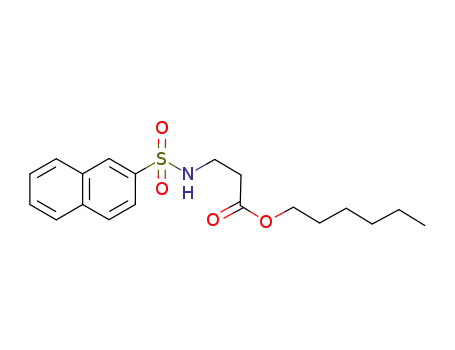hexyl 3-(naphthalene-2-suylfonamido)propanoate