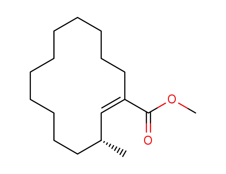 (+)-(1Z,3R)-methyl 3-methylcyclotetradec-1-ene-1-carboxylate