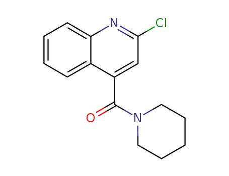 Molecular Structure of 135323-96-5 (2-chloro-4-(1-piperidinylcarbonyl)quinoline)
