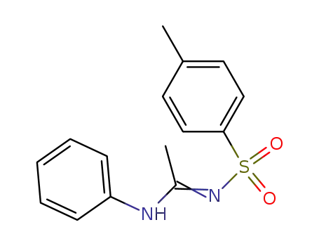 Molecular Structure of 27049-62-3 (Ethanimidamide, N-[(4-methylphenyl)sulfonyl]-N'-phenyl-)