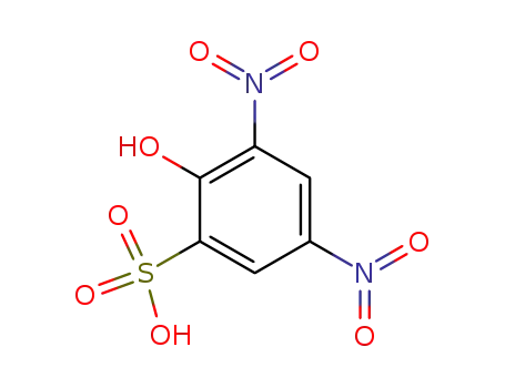 Molecular Structure of 4641-95-6 (2-hydroxy-3,5-dinitrobenzenesulfonic acid)