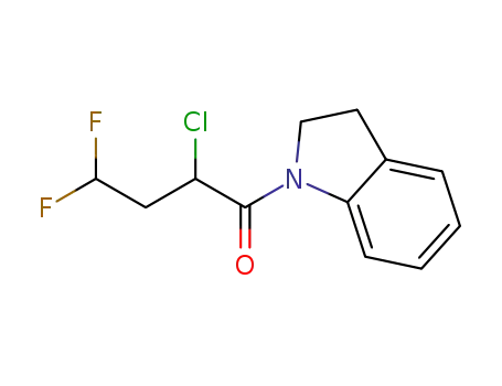 2-chloro-4,4-difluoro-1-(indolin-1-yl)butan-1-one