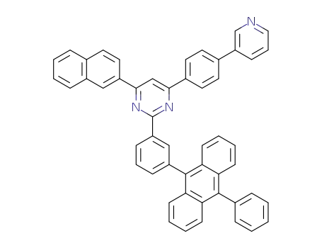 4-(naphthalen-2-yl)-2-{3-(10-phenylanthracen-9-yl)phenyl}-6-{4-(pyridin-3-yl)phenyl}pyrimidine