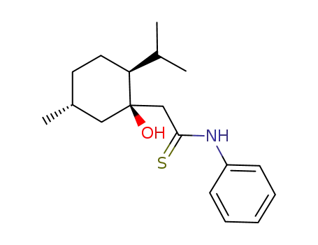 2-[(1R,2S,5R)-1-hydroxy-5-methyl-2-(propan-2-yl)cyclohexyl]-N-phenylethanethioamide