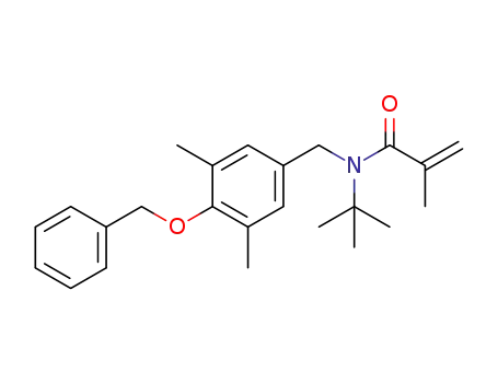 N-(4-(benzyloxy)-3,5-dimethylbenzyl)-N-tert-butylmethacrylamide