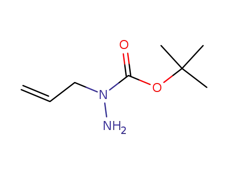 Molecular Structure of 21075-86-5 (Hydrazinecarboxylic acid, 1-(2-propenyl)-, 1,1-dimethylethyl ester)