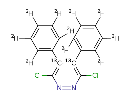 3,6-dichloro-4,5-di(d5-phenyl)pyridazine-4,5-13C2