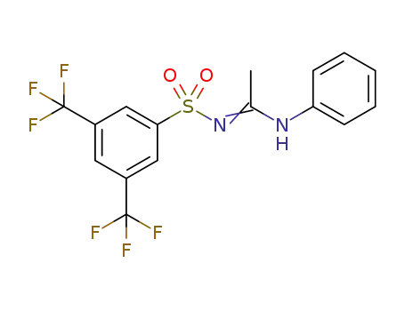 N'-((3,5-bis(trifluoromethyl)phenyl)sulfonyl)-N-phenylacetimidamide