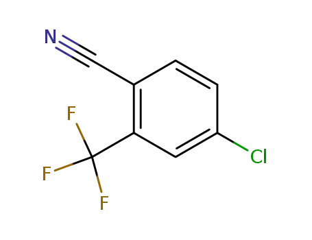 Molecular Structure of 320-41-2 (4-Chloro-2-(trifluoromethyl)benzonitrile)