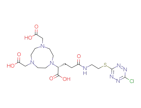 (R)-2,2'-(7-(1-carboxy-4-((2-((6-chloro-1,2,4,5-tetrazin-3-yl)thio)ethyl)amino)-4-oxobutyl)-1,4,7-triazonane-1,4-diyl)diacetic acid