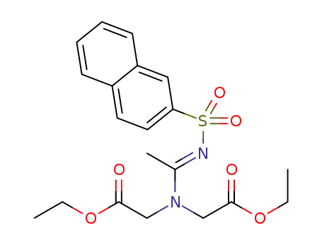 diethyl 2,2'-((1-((naphthalen-2-ylsulfonyl)imino)ethyl)azanediyl)(E)-diacetate