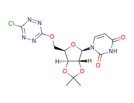 5′-O-(6-chloro-1,2,4,5-tetrazin-3-yl)-2′,3′-O-isopropylideneuridine