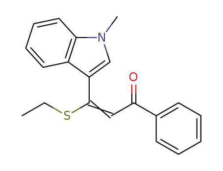 3-(ethylthio)-3-(1-methyl-1H-indol-3-yl)-1-phenylprop-2-en-1-one