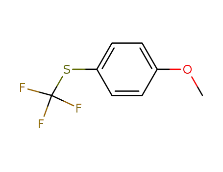 Molecular Structure of 78914-94-0 (1-METHOXY-4-TRIFLUOROMETHYLSULFANYL-BENZENE)