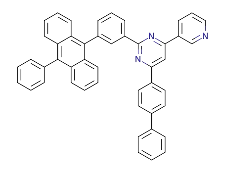 6-(biphenyl-4-yl)-2-{3-(10-phenyl-anthracen-9-yl)phenyl}-4-(pyridin-3-yl)pyrimidine