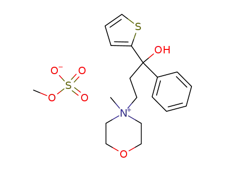 4-[3-hydroxy-3-phenyl-3-(2-thienyl)propyl]-4-methylmorpholinium methyl sulphate