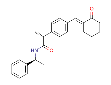 (-)-N-<(1S)-1-Phenylmethyl>-(2R)-<4-(2-oxocyclohexylidenemethyl)phenyl>propionamide