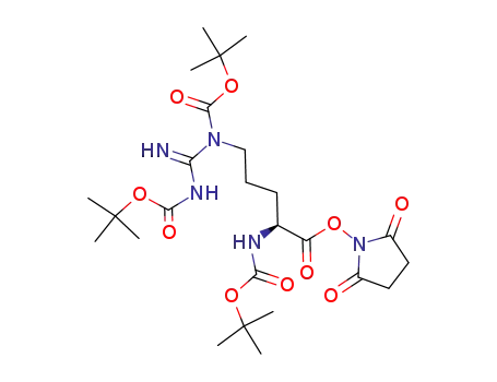 Molecular Structure of 108787-79-7 (11-Oxa-2,4,9-triazatridecanoic acid,
4-[(1,1-dimethylethoxy)carbonyl]-8-[[(2,5-dioxo-1-pyrrolidinyl)oxy]carbon
yl]-3-imino-12,12-dimethyl-10-oxo-, 1,1-dimethylethyl ester, (S)-)