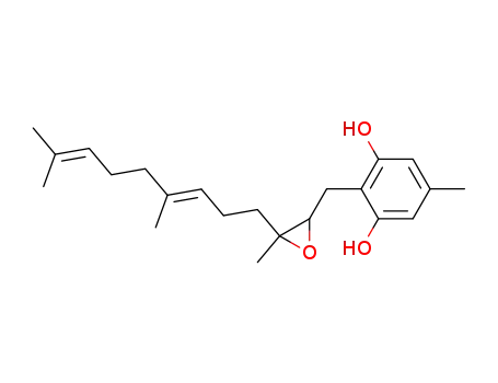 2-[3-((E)-4,8-Dimethyl-nona-3,7-dienyl)-3-methyl-oxiranylmethyl]-5-methyl-benzene-1,3-diol
