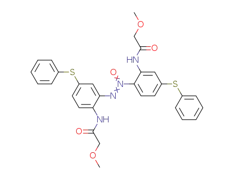 2-Methoxy-N-{2-[2-(2-methoxy-acetylamino)-5-phenylsulfanyl-phenyl-NNO-azoxy]-5-phenylsulfanyl-phenyl}-acetamide