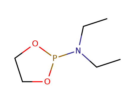 Molecular Structure of 3741-34-2 (N,N-diethyl-1,3,2-dioxaphospholan-2-amine)