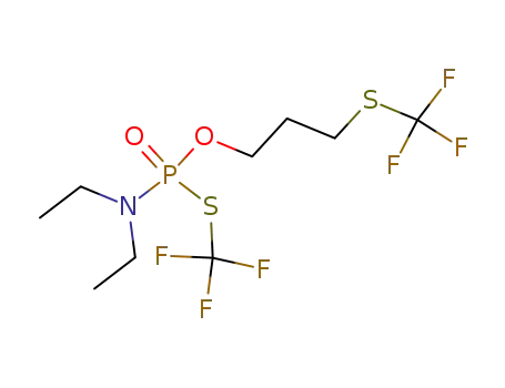 O-(3-S-trifluoromethyl)propyl S-trifluoromethyl N,N-diethylamidophosphorothioate