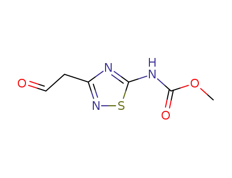 2-(5-methoxycarbonylamino-1,2,4-thiadiazol-3-yl)acetaldehyde