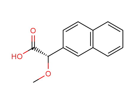 Molecular Structure of 157134-51-5 ((S)-α-Methoxy-2-naphthaleneacetic  acid,  (S)-2-NMA)