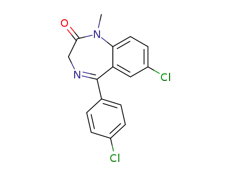 Molecular Structure of 14439-61-3 (4'-CHLORODIAZEPAM)