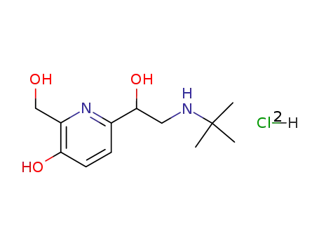 2-hydroxymethyl-3-hydroxy-6-(1-hydroxy-2-t-butylaminoethyl)-pyridine dihydrochloride