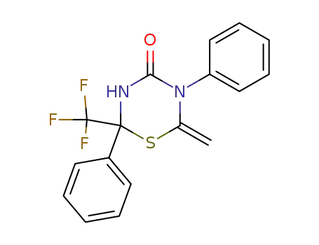 6-Methylene-2,5-diphenyl-2-trifluoromethyl-[1,3,5]thiadiazinan-4-one