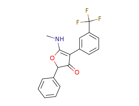 2-Phenyl-3-oxo-4-(-3-trifluoromethylphenyl)-5-methylamino-2,3-dihydrofuran