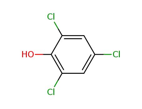 Molecular Structure of 88-06-2 (2,4,6-Trichlorophenol)