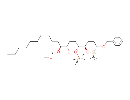 (E)-(4R,5R,8S,9R)-1-Benzyloxy-4,5-bis-(tert-butyl-dimethyl-silanyloxy)-9-methoxymethoxy-nonadec-10-en-8-ol