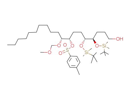 Toluene-4-sulfonic acid (1S,2R)-1-[(3R,4R)-3,4-bis-(tert-butyl-dimethyl-silanyloxy)-7-hydroxy-heptyl]-2-methoxymethoxy-dodecyl ester