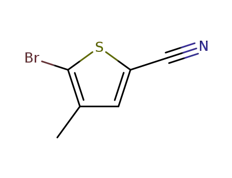 Molecular Structure of 304854-52-2 (5-bromo-4-methylthiophene-2-carbonitrile)