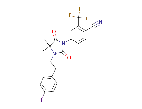 4-{3-[2-(4-iodo-phenyl)-ethyl]-4,4-dimethyl-2,5-dioxo-imidazolidin-1-yl}-2-trifluoromethyl-benzonitrile