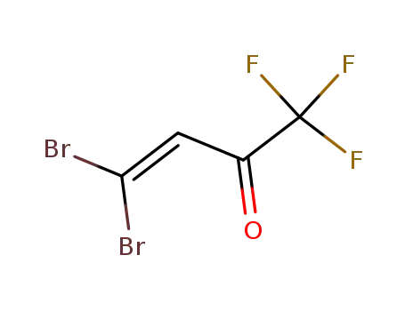 Molecular Structure of 444797-09-5 (3-Buten-2-one, 4,4-dibromo-1,1,1-trifluoro-)