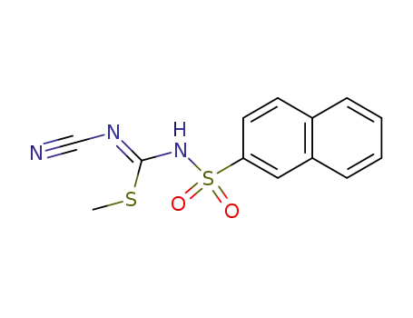 methyl N'-cyano-N-(2-naphthyl)sulfonylimidothiocarbamate