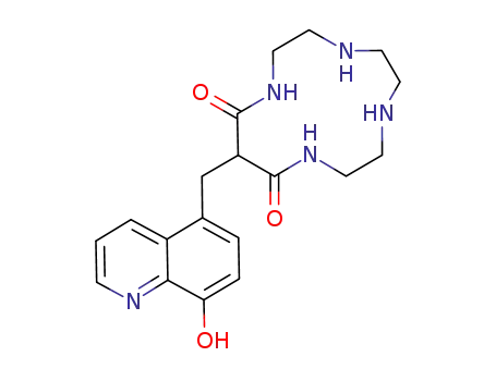 12-(5'-8'-hydroxyquinolinic)methylene-1,4,7,10-tetraazacyclotridecane-11,13-dione