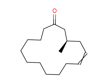 Molecular Structure of 391207-98-0 (5-Cyclohexadecen-1-one, 3-methyl-, (3R)-)