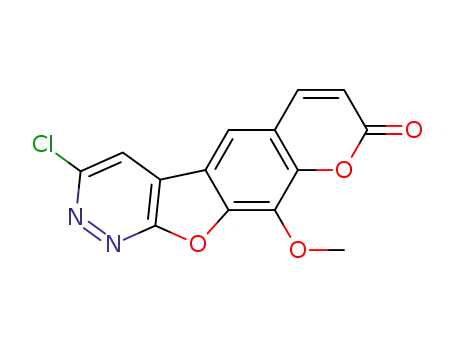2-chloro-6-methoxypyridazino[4,3-h]psoralen