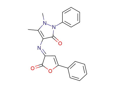1,5-dimethyl-4-(2-oxo-5-phenyl-3-furanylideneamino)-2-phenyl-1,2-dihydro-3-pyrazolone