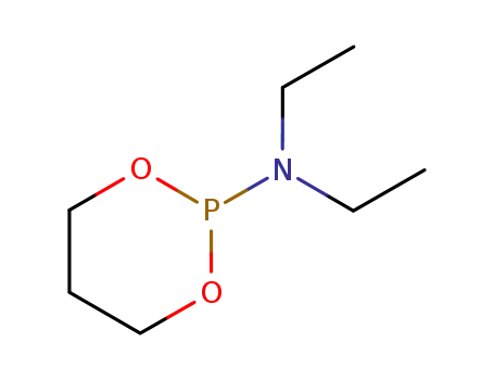 Molecular Structure of 38432-39-2 (1,3,2-Dioxaphosphorinan-2-amine, N,N-diethyl-)