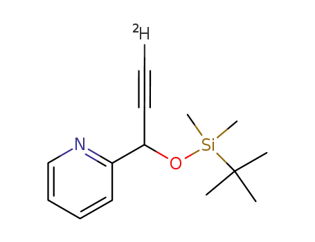 2-[1-(tert-butyldimethyl-silanyloxy)prop-2-ynyl]pyridine-d1