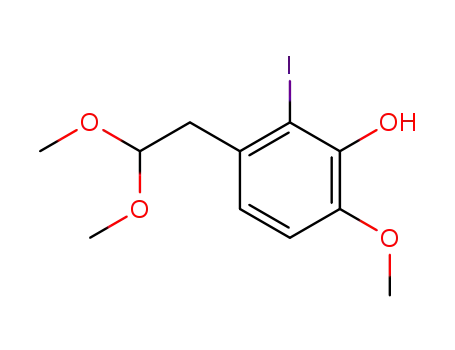 2-iodo-6-methoxy-3-(2,2-dimethoxyethyl)phenol