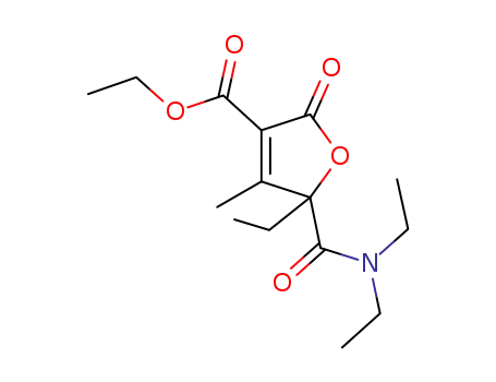 5-diethylcarbamoyl-5-ethyl-4-methyl-2-oxo-2,5-dihydro-furan-3-carboxylic acid ethyl ester